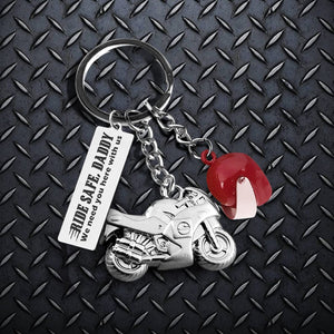 Superbike Helmet Keychain - Biker - To My Dad - Thank You For Showing Me How To Live Life To The Fullest - Gkwg18001