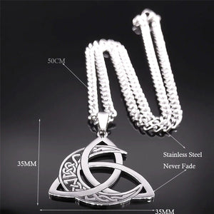 Triple Moon Necklace - Viking - To My Viking Son - I Love You To The Moon & Back - Gnya16001