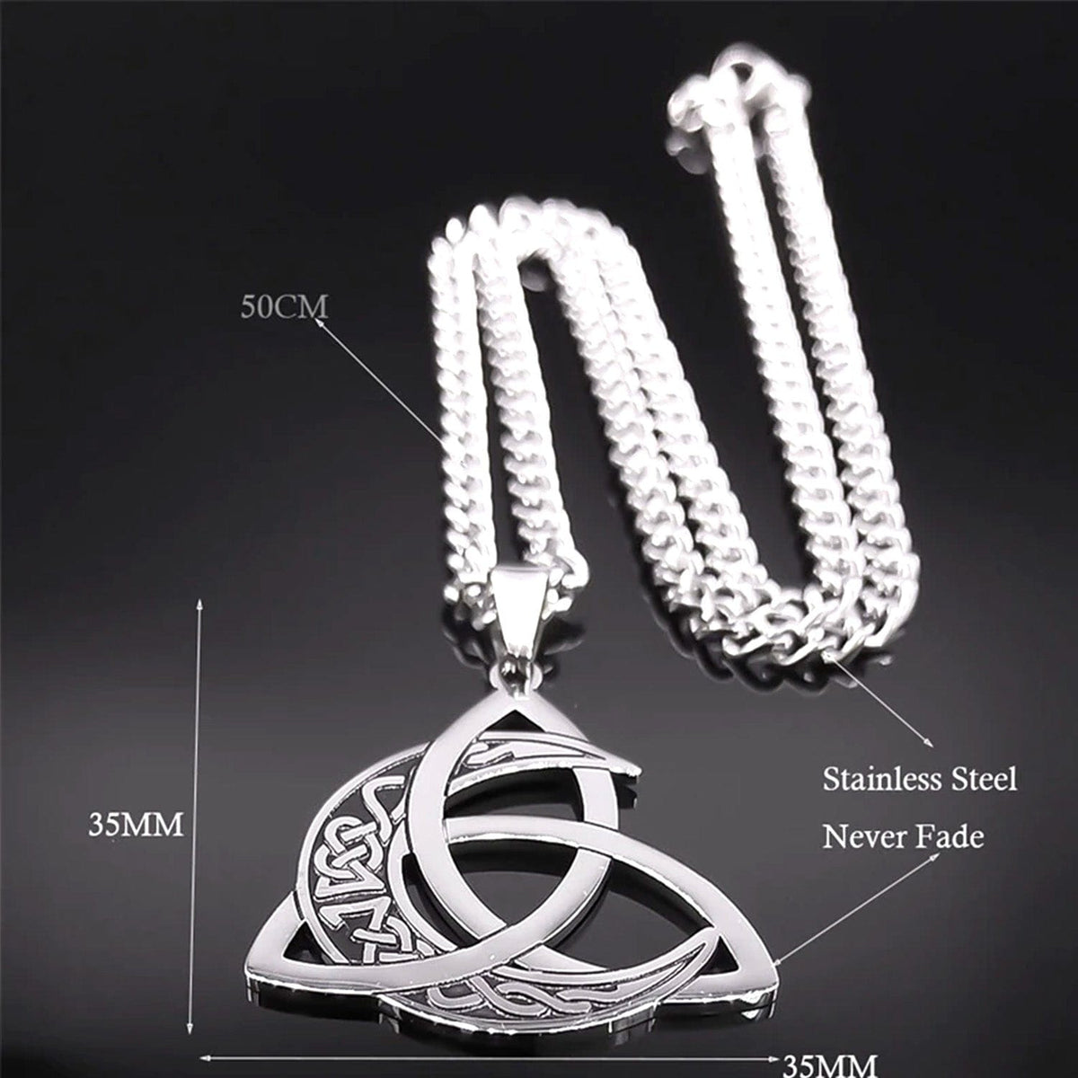 Triple Moon Necklace - Viking - To My Viking Son - You Are Strong And Capable Of Taking On The World - Gnya16004