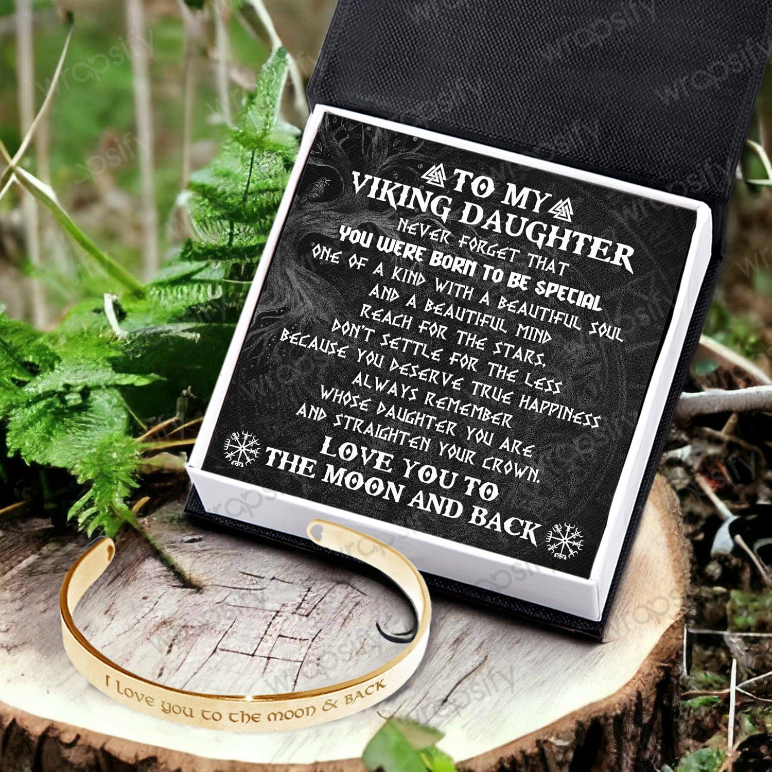 Viking Bracelet - Viking - To My Daughter - I Love You To The Moon & Back - Gbzf17023