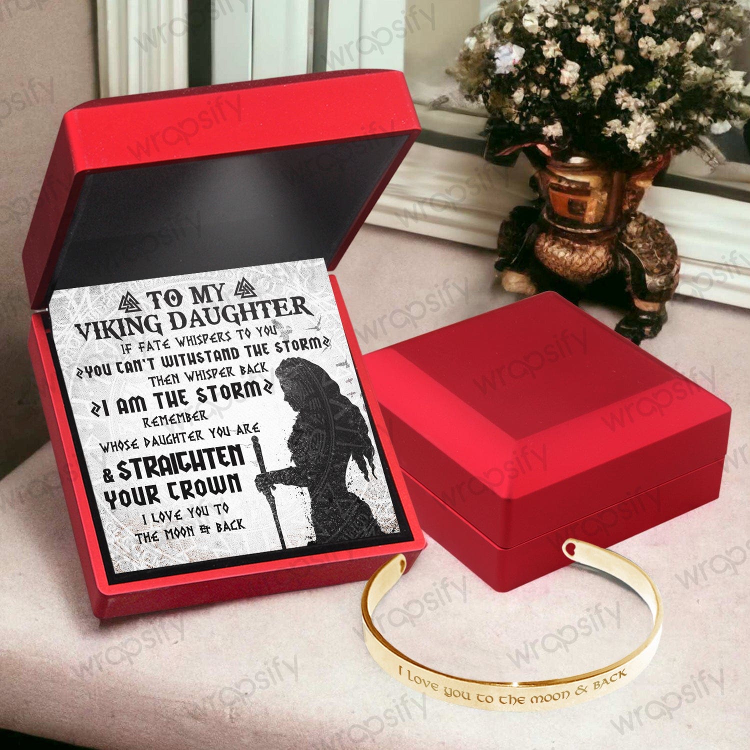 Viking Bracelet - Viking - To My Daughter - Remember Whose Daughter You Are And Straighten Your Crown - Gbzf17024