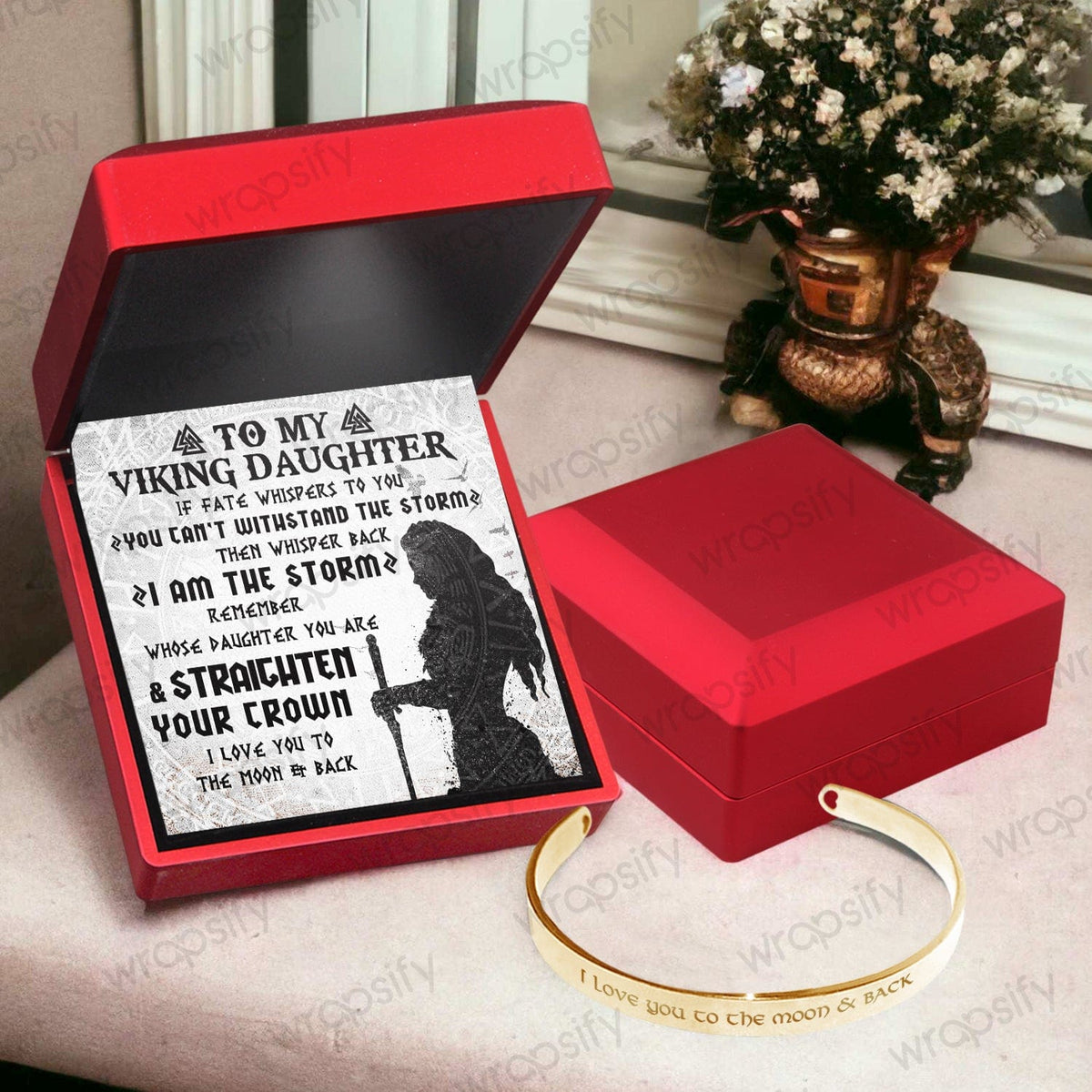 Viking Bracelet - Viking - To My Daughter - Remember Whose Daughter You Are And Straighten Your Crown - Gbzf17024