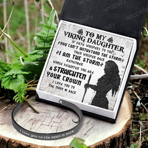 Viking Bracelet - Viking - To My Daughter - Remember Whose Daughter You Are And Straighten Your Crown - Gbzf17024