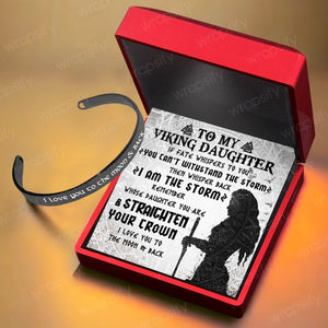 Viking Bracelet - Viking - To My Daughter - Remember Whose Daughter You Are And Straighten Your Crown - Gbzf17024
