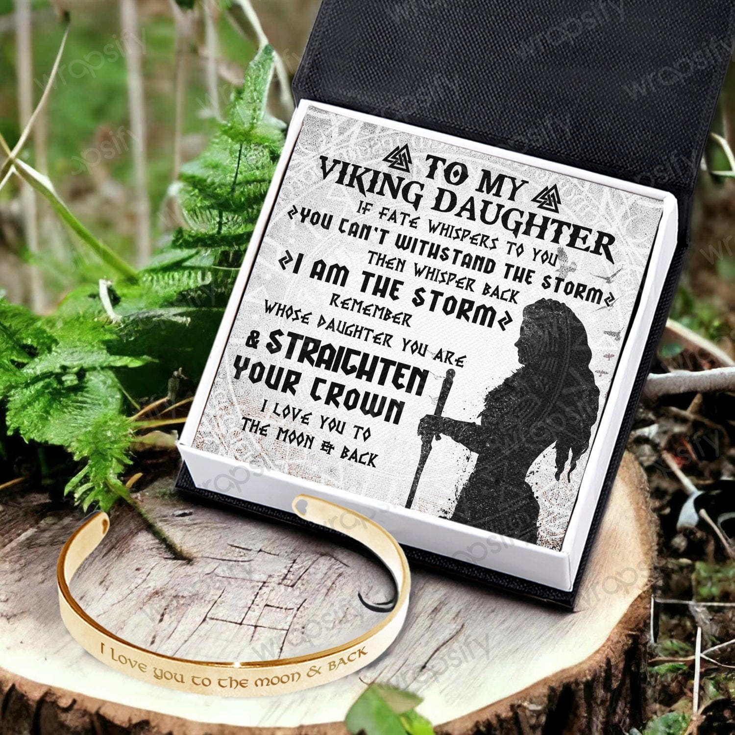 Viking Bracelet - Viking - To My Daughter - Remember Whose Daughter You Are And Straighten Your Crown - Gbzf17024