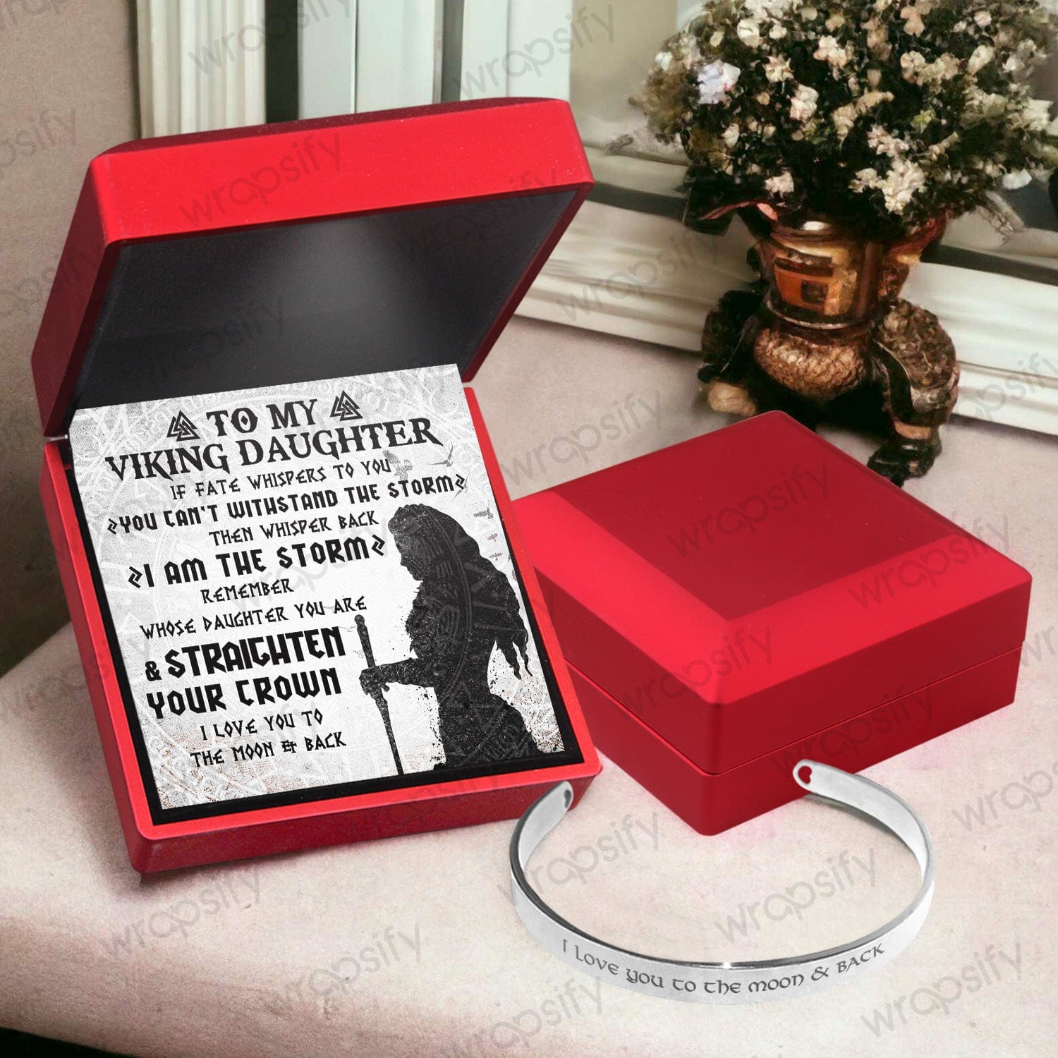 Viking Bracelet - Viking - To My Daughter - Remember Whose Daughter You Are And Straighten Your Crown - Gbzf17024