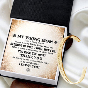 Viking Bracelet - Viking - To My Mom - Because Of You, I Will Not Fail - Gbzf19023