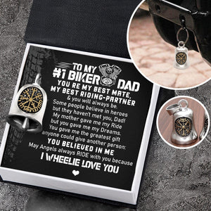 Viking Compass Bell - Biker - To My Dad - May Angels Always Ride With You - Gnzv18002