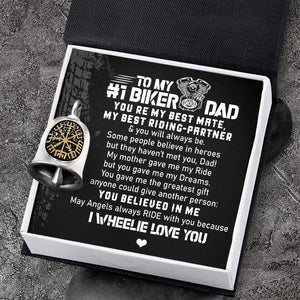 Viking Compass Bell - Biker - To My Dad - May Angels Always Ride With You - Gnzv18002