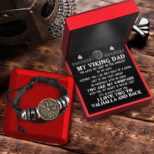 Viking Compass Bracelet - Viking - To My Dad - You Are My Compass - Gbla18004