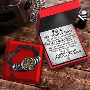 Viking Compass Bracelet - Viking - To My Viking Dad - Your Wisdom Has Helped Me Navigate Some Of The Toughest Moments Of My life - Gbla18005
