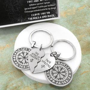 Viking Compass Couple Keychains - My Viking - You Are My Life - Gkdl26001