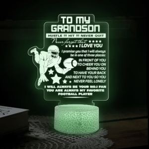 3D Led Light - American Football - To My Son - I Will Always Be Your No.1 Fan - Glca16018