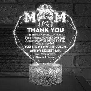 3D Led Light - Baseball - To My Mom - You Are My Mvp, My Coach, And My Biggest Fan - Glca19042