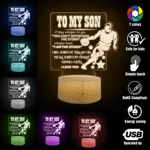 3D Led Light - Basketball - To My Son - I'll Always Be Your No.1 Fan - Glca16010