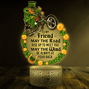 3D Led Light - Biker - To My Friend - May The Wind Be Always At Your Back - Glca33001