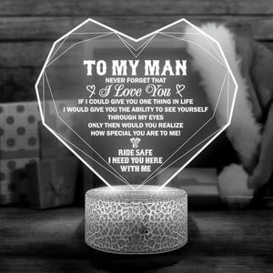 3D Led Light - Biker - To My Man - I Need You Here With Me - Glca26043
