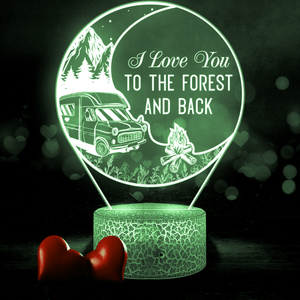 3D Led Light - Camping - To Couple - I Love You To The Forest And Back - Glca26052