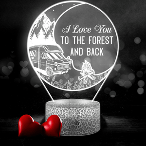 3D Led Light - Camping - To Couple - I Love You To The Forest And Back - Glca26052