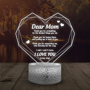 3D Led Light - Family - To Mom - I Love You  - Glca19017