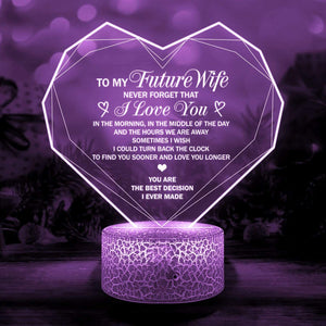 3D Led Light - Family - To My Future Wife - Never Forget That I Love You - Glca25004