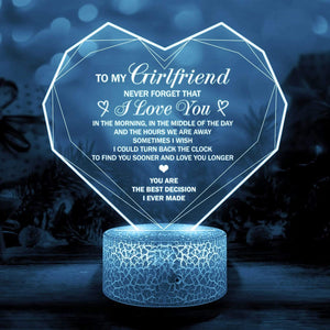 3D Led Light - Family - To My Girlfriend - Never Forget That I Love You - Glca13013