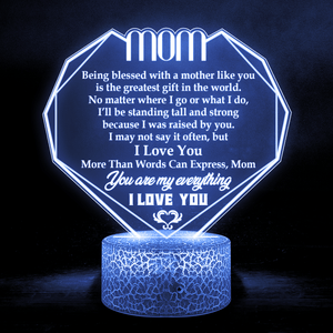 3D Led Light - Family - To My Mom - The Greatest Gift In The World - Glca19069