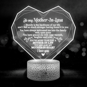 3D Led Light - Family - To My Mother-In-Law - I Love You - Glca19028