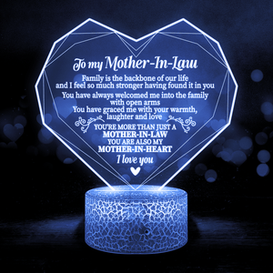 3D Led Light - Family - To My Mother-In-Law - I Love You - Glca19028