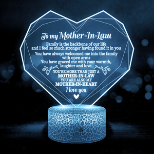 3D Led Light - Family - To My Mother-In-Law - I Love You - Glca19028