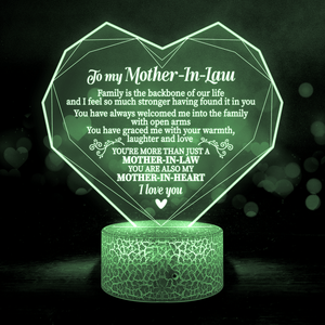 3D Led Light - Family - To My Mother-In-Law - I Love You - Glca19028