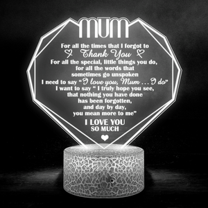3D Led Light - Family - To My Mum - Thank You - Glca19068