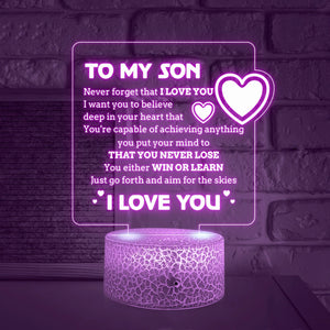 3D Led Light - Family - To My Son - Never Forget I Love You - Glca16020