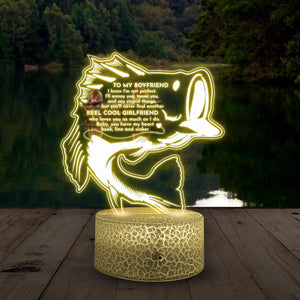 3D Led Light - Fishing - To My Boyfriend - You Have My Heart Hook, Line And Sinker - Glca12002