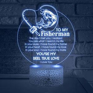 3D Led Light - Fishing - To My Fisherman - I Love You - Glca26057