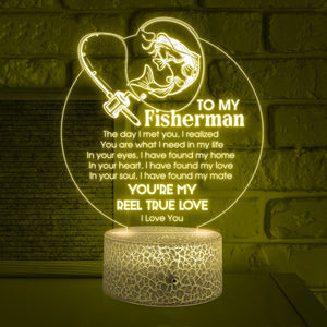 3D Led Light - Fishing - To My Fisherman - I Love You - Glca26057