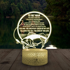 3D Led Light - Fishing - To My Man - The Day I Met You - Glca26009