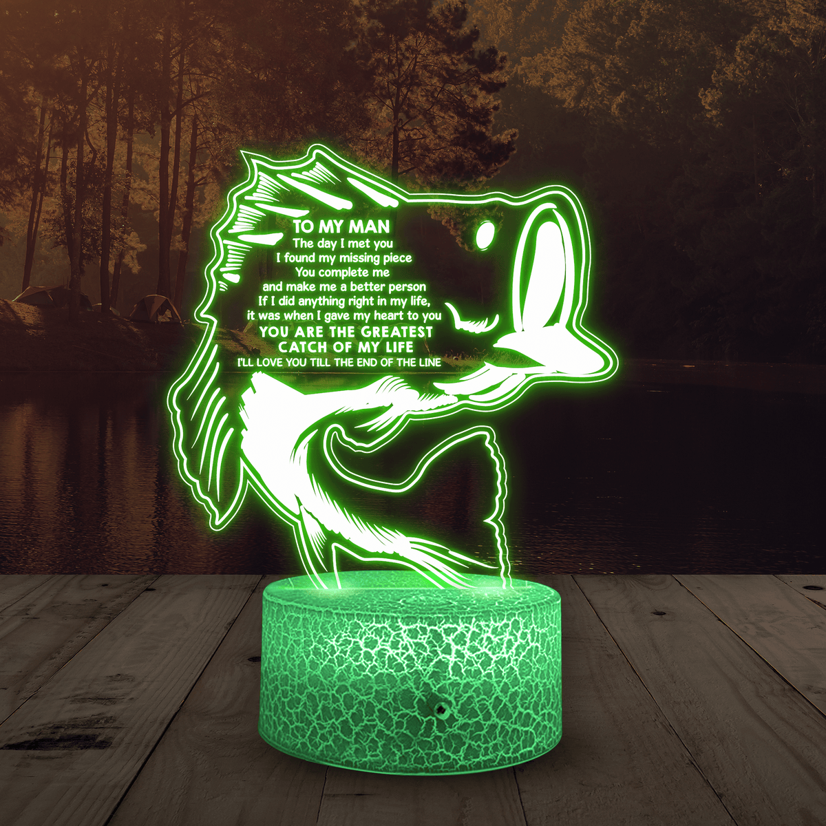 3D Led Light - Fishing - You Are The Greatest Catch Of My Life - Glca26016