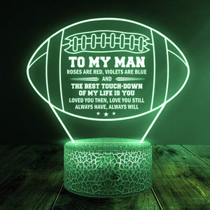 3D Led Light - Football - To My Man - Love You Then Love You Still - Glca26022