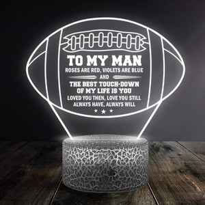 3D Led Light - Football - To My Man - Loved You Then Love You Still - Glca26022