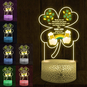 3D Led Light - For Your Loved Ones - May Good Luck Pursue You Each Day & Night - Glca26020