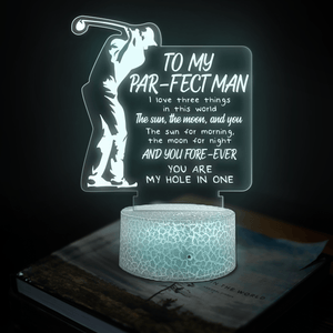 3D Led Light - Golf - To My Man - You Are My Hole In One - Glca26053