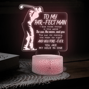 3D Led Light - Golf - To My Man - You Are My Hole In One - Glca26053
