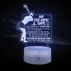 3D Led Light - Golf - To My Tee-rific Wife - You Are My Hole-In-One - Glca15012