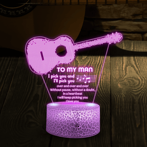 3D Led Light - Guitar - To My Man - I Pick You And I'll Pick You - Glca26010