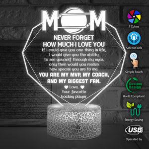 3D Led Light - Hockey - To My Mom - How Special You Are To Me - Glca19051