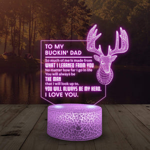 3D Led Light - Hunting - To My Dad - You Will Always Be My Hero - Glca18005