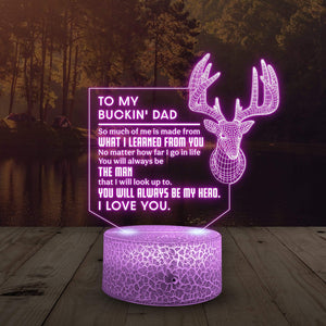 3D Led Light - Hunting - To My Dad - You Will Always Be My Hero - Glca18005