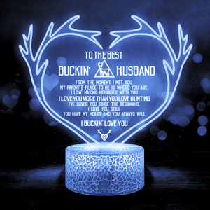 3D Led Light - Hunting - To My Husband - I Love You More Than You Love Hunting - Glca14007