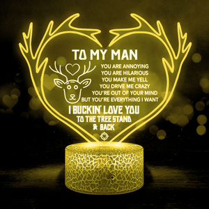 3D Led Light - Hunting - To My Man - I Buckin' Love You To The Tree Stand And Back - Glca26059